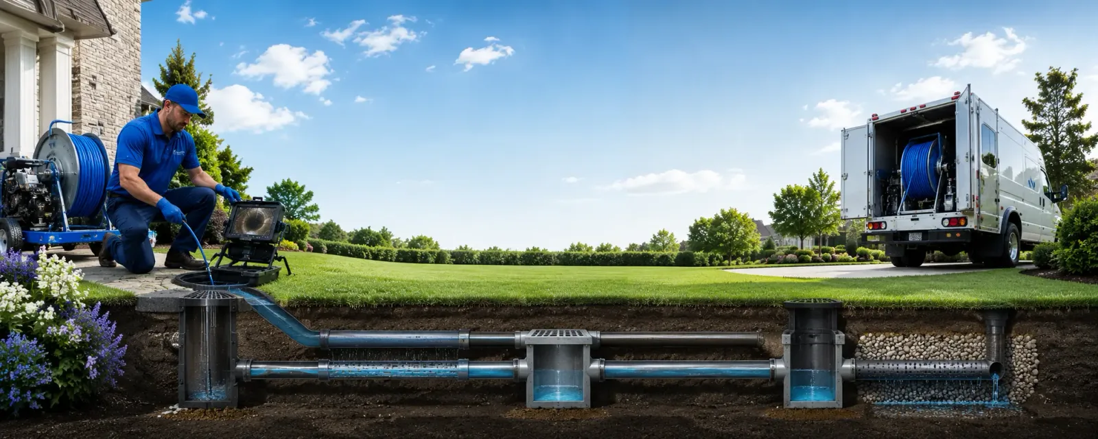 Outdoor drain cleaning information for Hollister, CA